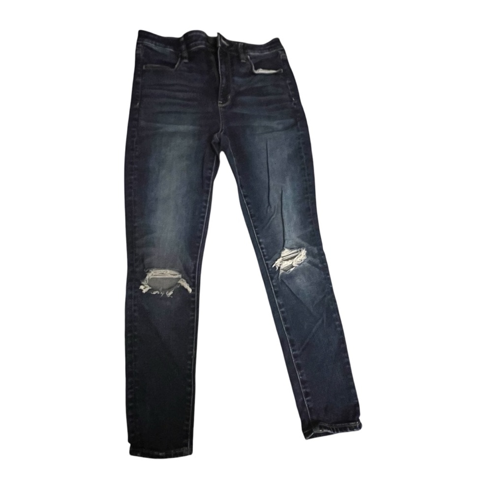 American Eagle Distressed Super Hi-Rise Jeggings Jeans 8 Short